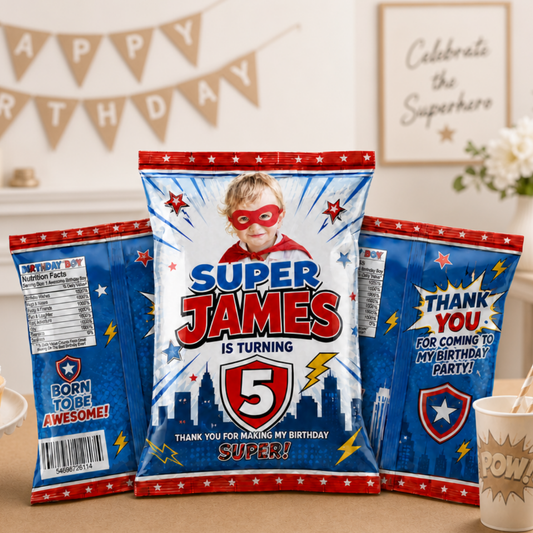 Superhero Theme Chip Bags