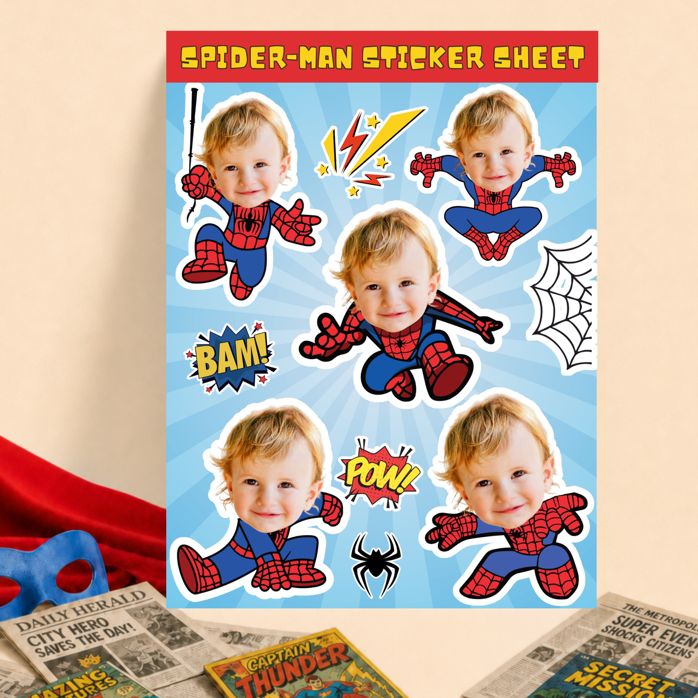 Spider-Man Sticker Sheets